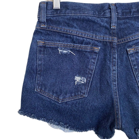 Rustler Upcycled High Rise Distressed Denim Cut-Off Shorts - Waist Size 30 - Picture 7 of 10